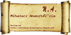 Mihalecz Anasztázia névjegykártya
